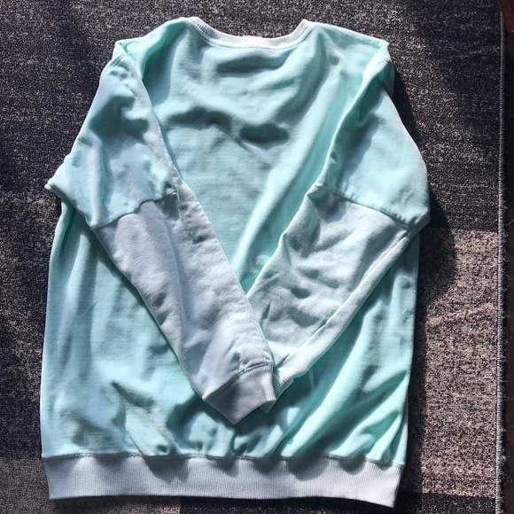SOLD❗️VS PINK Velour Mint Campus Crew Sweatshirt - Picture 6 of 6